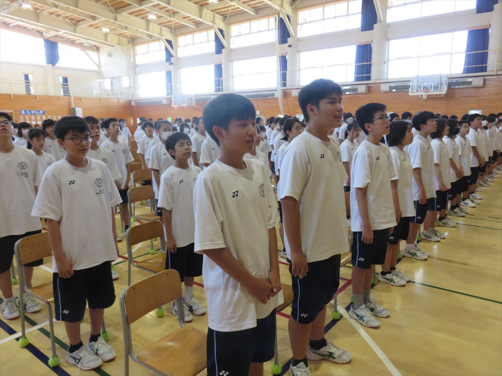 写真：学校のようす「夏休み前全校集会」のアイキャッチ