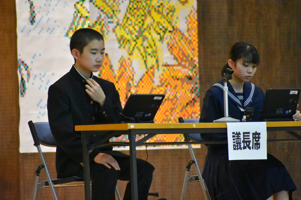 写真：後学期生徒総会 (令和5年11月2日)の様子4