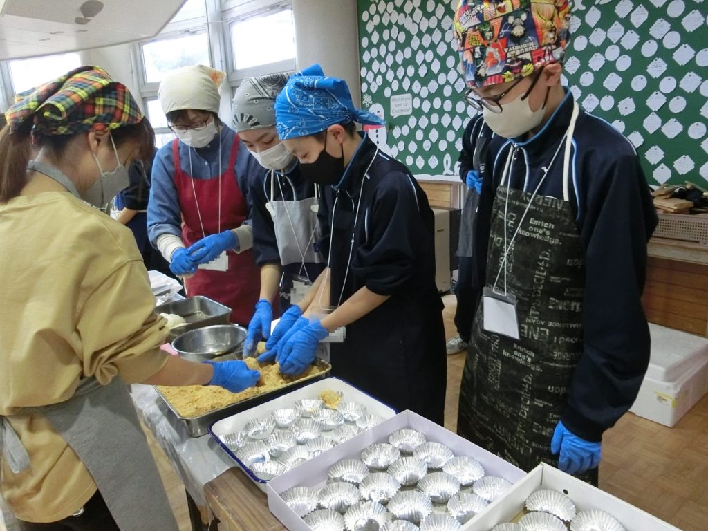 きなこ餅をつくる１年生