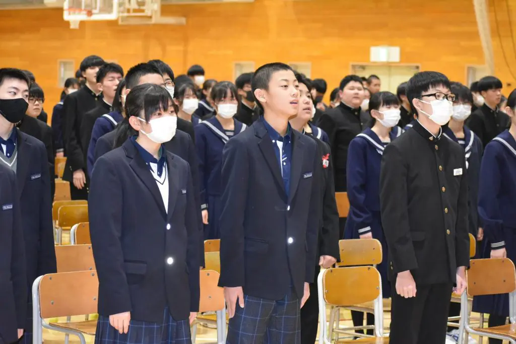 冬休み明け集会(令和6年1月15日) ｜ 天王南中学校